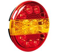 LAMPA - Fanale rotondo posteriore Led 3 funzioni, 12/24V
