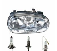 Fanale Sinistro H7/H1/H3 Cromo per VW Golf IV Cabriolet Variant Incl. Lampade