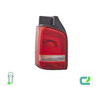 HELLA 2SK 010 318-071 Luce posteriore, Lampadine, cristallino/rosso ECE/CCC, Sx