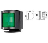 FANALE U 77 VERDE /NERO 112,5° DX BASETTA POSTERIORE FINO A 12 MT ACCESSORI BA