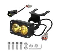 Fanale universale per bicicletta per esterni con spina E a 3 poli da 20 W, attacco plug-and-play, ampio campo di tensione per tutti gli appassionati di ciclismo (giallo, 7,7 x 4,5 cm)