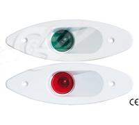 FANALI DI VIA ROSSO VERDE ABS BIANCO INCASSO A LED ACCESSORI NAUTICA
