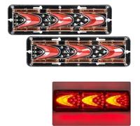 Fanali Posteriori 2 Pezzi 12V/24V Luci Posteriori Per Autocarri Rimorchi, Luci Posteriori A LED Per Auto, Indicatori Direzione Posteriori Fanali Posteriori Per Camion Autobus. Luci Posteriori(2 2pcs,1