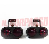 FANALI POSTERIORI MILITARI CON LUCE TARGA FIAT 1100 A B E OM ANNI 40 50 CARELLO