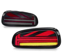 Fanali posteriori modificati auto Per Mini Per F54 Per Clubman Per JCW Freno Reverse Sequenziale Indicatore Direzione Accessori Auto 2PCS Lampade Coda Montaggio(Red Smoke)