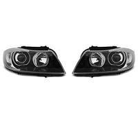 Fanali Sinistro Destro Per BMW Per Serie 3 Per E90 Per E91 2005 2006 2007 2008 GV-1217 Luci Anteriori Lampade Per Auto Luci Per Auto Set Laterali Fari Anteriori LED Nero