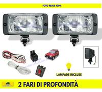 Fanali supplementari fari profondita kit fendinebbia universali per auto bianco