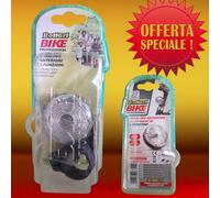 Fanalino Anteriore Bicicletta a 2 Funzioni Led Bianchi Luce Piena e Lampeggiante