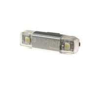Fanalino anteriore usb bici Moon Gemini Argenté