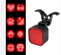 Fanalino bici posteriore con sensore frenata a 11 funzioni usb