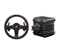 FANATEC CSL Volante da Corsa Con BMW Sim + CSL DD QR2 Wheel Base - Impugnatura Gommata, Base Direct Drive 5 Nm - PC