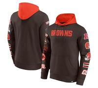 Fanatics Cleveland Browns NFL - Felpa con cappuccio e maniche