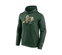 Fanatics - Felpa con cappuccio MLB Oakland Athletics Chrome Graphics, verde, m
