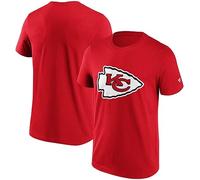 Fanatics Kansas City Chiefs Logo Uomo T-Shirt Rosso M 100% Cotone Regular