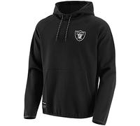 Fanatics Las Vegas Raiders NFL - Felpa con cappuccio e retro verticale, L