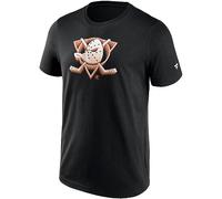 Fanatics Maglietta con logo Chrome MLB NHL NFL Teams, Anaheim Ducks, L