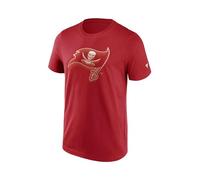 Fanatics Maglietta con logo Chrome MLB NHL NFL Teams, Tampa Bay Buccaneers, XL
