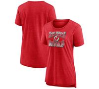 Fanatics Maglietta Tri Blend Crash The Net Delle New Jersey Devils Donna XL $30