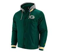 Fanatics - NFL Green Bay Packers Sateen Giacca con cappuccio, colore verde, verde, M