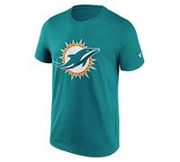 Fanatics NFL Miami Dolphins Primary Logo Graphic T-Shirt Colore Blu, Taglia XXL Maglietta, Unisex-Adulto