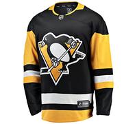 Fanatics - NHL Pittsburgh Penguins Home Breakaway Jersey a maniche lunghe - Nero, Nero , XL