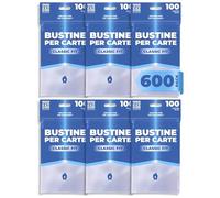 Fanatiko Sleeves Pokemon 600 pz 67x94 mm | Sleeves Magic | Bustine Pokemon Protettive Trasparenti Senza Acido | Bustine Carte Compatibili Yu-Gi-Oh, One Piece e TCG | Classic Fit