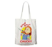 FaNaTtik Chucky Tote Bag - Licenza ufficiale Good Guys Horror Movie Merchandise - 100% cotone riutilizzabile shopping bag - 400 x 400 mm