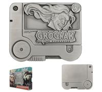 FaNaTtik Fallout Grognak the Barbarian Holotape Metal Replica - Edizione Limitata Numerata da Collezione con Supporto