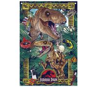 Jurassic Park - Striscione decorativo da parete con occhielli