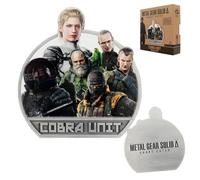 FaNaTtik Metal Gear Solid Delta Cobra Unit Medaglione - Edizione limitata + metallo numerato singolarmente da collezione | Licenza ufficiale | 80 x 84 mm con espositore