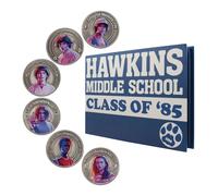 Fanattik Stranger Things Hawkins Middle School Yearbook Coin Album Replica
