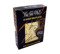 Fanattik Yu-Gi-Oh! Metal Gold Card Replica - Blue Eyes White Dragon