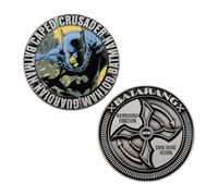 Fanattik Z-DC68 Batman Caped Crusader Batarang Moneta Collezionabile Incisa