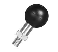 FANAUE Adattatore a sfera da 1 pollice con palo filettato M8 x 1,25 compatibile con supporti RAM di dimensioni B, braccio a doppia presa da 1 pollice per accessori moto