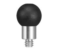 FANAUE B-17DG - Adattatore per testa a sfera in alluminio, 17 mm, con filettatura da 1/4", compatibile con Garmin GPS Mount e braccio doppio socket da 17 mm per RAM mounts Bike Motorcycle Cell Phone