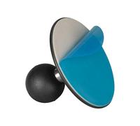 FANAUE Base a sfera adesiva flessibile compatibile con staffa GPS Garmin e braccio a doppia presa da 17 mm, adattatore per testa a sfera da 17 mm per supporto per telefono da moto, base a ventosa per