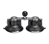 FANAUE Base a ventosa Twist Lock con adattatore a sfera da 1 pollici, compatibile con RAM Mount B, braccio a doppio attacco e supporto per telefono per bicicletta, moto, supporto per telefono per