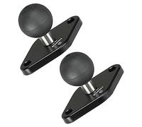 FANAUE Base di montaggio diamantata compatibile con RAM Mount B, dimensione 2,5 cm, braccio a doppia base, distanza dei fori delle viti di 5 cm, corrispondente al modello di fori AMPS secondo standard