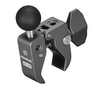 FANAUE Base di morsetto per manubrio con adattatore a sfera da 1" per diametro 13 - 52 mm, supporto per cellulare compatibile con RAM Mount B, braccio a doppio attacco, realizzato in lega di alluminio