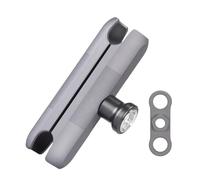 FANAUE Braccio antifurto a doppia presa compatibile con supporti RAM testa a sfera di taglia B e supporto per telefono per moto, adatto a tutti gli adattatori a sfera standard da 2,5 cm, realizzato in