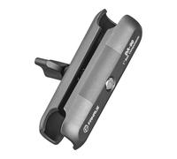 FANAUE Braccio corto a doppia presa, adatto per supporti RAM e moto, supporto per telefono, taglia B, sfera da 2,5 cm, lunghezza intera 9,4 cm, realizzato in lega di alluminio