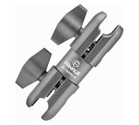 FANAUE Braccio girevole a doppia presa composito, braccio di montaggio in alluminio da 9,4 cm, doppia estremità a bussola da 20 mm, adatto per attacco a sfera da 20 mm (DA-100PRO-M)