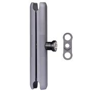 FANAUE DA-ES150F Braccio antifurto a doppia spina Compatibile con RAM mounts B dimensioni Testa a sfera da 1 pollice e Supporto per cellulare da moto supporto per cellulare da bicicletta Alluminio