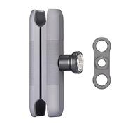 FANAUE Doppio braccio a bussola compatibile con RAM Mounts 1" Ball e supporto per telefono da moto, si adatta a tutti gli standard industriali da 1"/25,4 mm/adattatore a sfera tipo B, alluminio 3,7