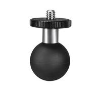 FANAUE GB-02 - Adattatore a sfera in alluminio da 1" con perno filettato da 1/4"-20, compatibile con braccio a doppia presa RAM Mount B per Insta 360 Panorama Series e motocicletta fotografia