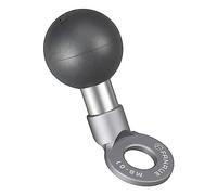 FANAUE Sfera di supporto per specchietto retrovisore, compatibile con RAM Mounts B, dimensione 1", sfera a doppia base, con fori di fissaggio da 10 mm, testa a sfera in TPU, corpo principale