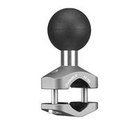 FANAUE Supporto per manubrio in lega di alluminio con sfera in TPU da 1", compatibile con RAM Mounts B, braccio a doppia base e supporto per cellulare da moto, per binari con diametro da 0,4" a 0,6"