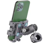 FANAUE Supporto per telefono in alluminio antifurto per bici e moto con smorzatore di vibrazioni per manubrio bicicletta/ATV/UTV/scooter, compatibile con supporti RAM Supporto per telefono di