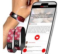 FANCELETS Versetto biblico quotidiano - Braccialetti della Bibbia NFC (confezione da 2) Accesso immediato ai versetti cristiani - Uso illimitato gratuito - Nessun abbonamento - Regalo di fede