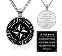 FANCIBAND Regalo di San Valentino, da uomo, in acciaio inossidabile 316L, con incisione "I T'aime Regalo Amore Fidanzato Marito Coppia Compleanno/Matrimonio/Natale, Acciaio inossidabile, Nessuna